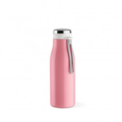 Bouteille Isotherme En Inox Recyclé 380ml ARKANSAS Rose De Face