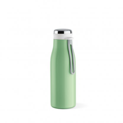 Bouteille Isotherme En Inox Recyclé 380ml ARKANSAS Verte De Face