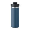 Bouteille Isotherme En Inox Recyclé 500ml SUMA GRIP Bleu De Dos