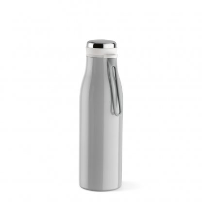 Bouteille Isotherme Publicitaire En Inox Recyclé 470ml ARKANSAS Grise De Face