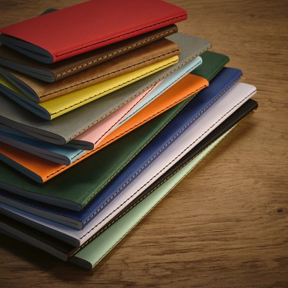 Carnet A6 En Carton Recyclé Cousue BRONTE Tous Les Coloris