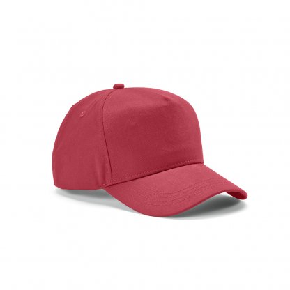 Casquette En Coton Recyclé 5 Pans 280g HENDRIX Fuschia De Côté