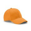 Casquette En Coton Recyclé 6 Pans 280g DARRELL Orange De Côté Casquette En Coton Recyclé 6 Pans 280g DARRELL Orange De Côté