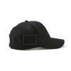 Casquette En Coton Recyclé 6 Pans 280g DARRELL Zone De Marquage Côté Droit Casquette En Coton Recyclé 6 Pans 280g DARRELL Zone De Marquage Côté Droit