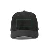 Casquette En Coton Recyclé 6 Pans 280g DARRELL Zone De Marquage Devant Casquette En Coton Recyclé 6 Pans 280g DARRELL Zone De Marquage Devant