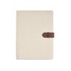 Conférencier Porte Tablette A4 En Coton Recyclé ELIOT Naturel De Face Conférencier Porte Tablette A4 En Coton Recyclé ELIOT Naturel De Face