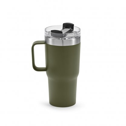 Mug En Inox Recyclé 490ml NEMAN Kaki De Face