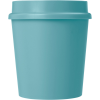 Mug Avec Couvercle 360° En Bioplastique 200ml Turquoise De Face