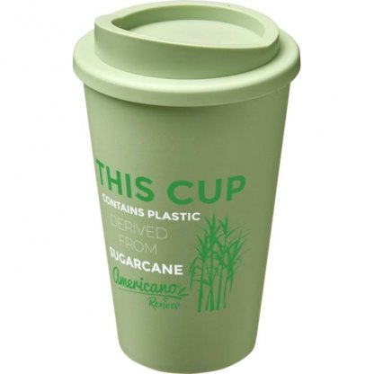 Mug Double Paroi En Bioplastique 350ml Vert D'eau