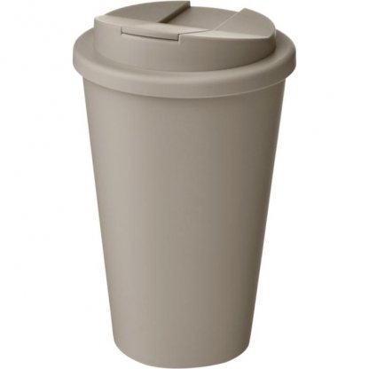 Mug Double Paroi En Bioplastique Avec Couvercle Anti Déversement 350ml Gris