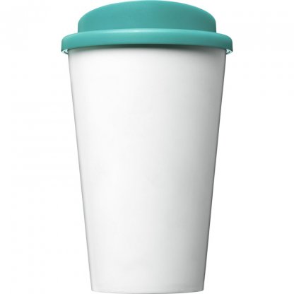 Mug Double Paroi En Plastique Recyclé 350ml Couvercle Turquoise