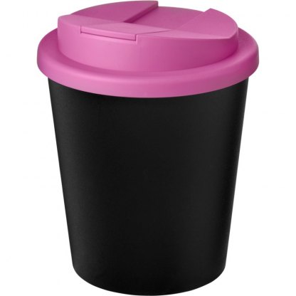 Mug Double Paroi En Plastique Recyclé Avec Couvercle Anti Déversement 250ml Couvercle Rose