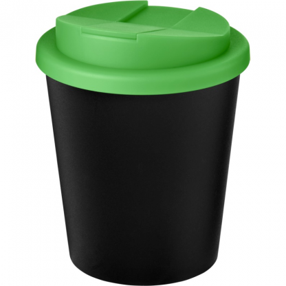 Mug Double Paroi En Plastique Recyclé Avec Couvercle Anti Déversement 250ml Couvercle Vert