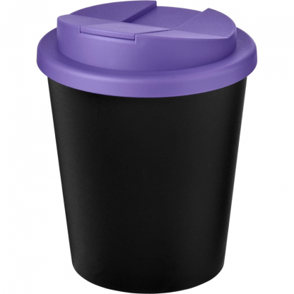 Mug Double Paroi En Plastique Recyclé Avec Couvercle Anti Déversement 250ml Couvercle Violet