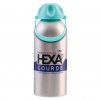 Gourde Française En Aluminium Recyclé 630ml HEXAGOURDE Turquoise Avec Marquage