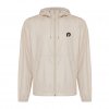 Coupe Vent Mixte En Polyester Recyclé 70g LOGAN Beige Avec Marquage Coupe Vent Mixte En Polyester Recyclé 70g LOGAN Beige Avec Marquage