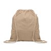Gym Bag En Coton Et PET Recyclé 140g CABETRI Marron De Face Gym Bag En Coton Et PET Recyclé 140g CABETRI Marron De Face