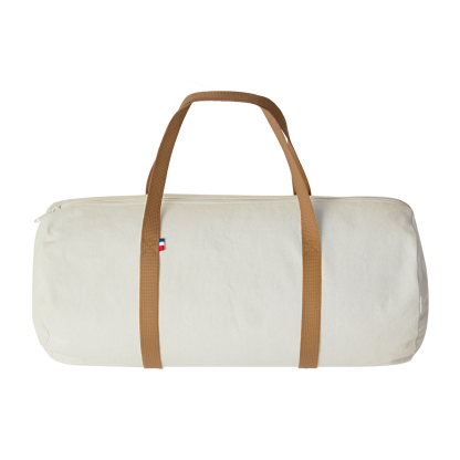 Sac Polochon En Coton Recyclé 250g 50x23cm LÉON Marron De Dos