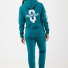 Sweat à Capuche Mixte En Coton Bio Et Recyclé 340g JASPER Verdigris De Dos
