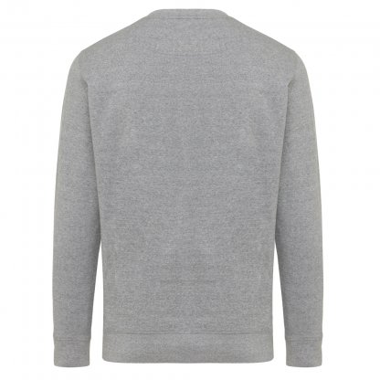 Sweat Shirt Mixte En Coton Bio Et Recyclé 280g ETOSHA Gris Non Teinté De Dos