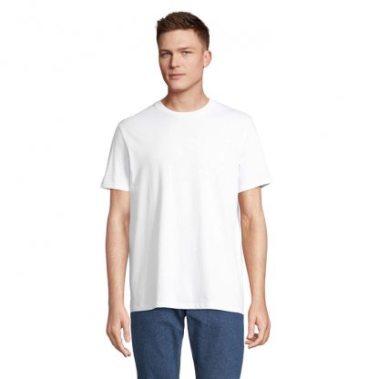 T Shirt Mixte En Coton Bio 175g LEGEND Blanc De Face