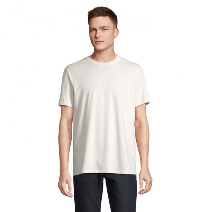 T Shirt Mixte En Coton Bio 175g LEGEND écru De Face