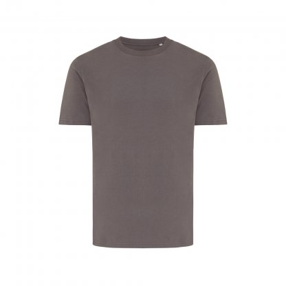 T Shirt Mixte En Coton Bio Et Recyclé 180g BRETT Anthracite De Face