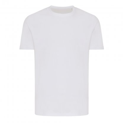 T Shirt Mixte En Coton Bio Et Recyclé 180g BRETT Blanc De Face