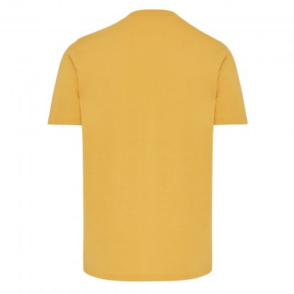 T Shirt Mixte En Coton Bio Et Recyclé 180g BRETT Jaune Foncé De Face