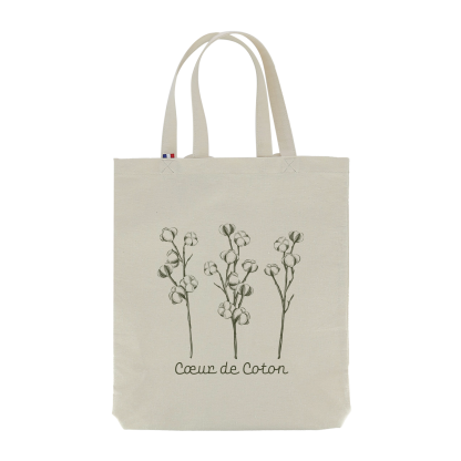 Tote Bag à Dos En Coton Recyclé 250g 36x40cm PRADO Sérigraphie