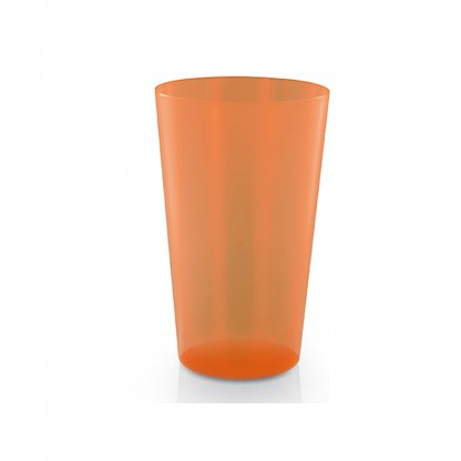 Gobelet Réutilisable En Polypropylène 390ml GLASS MAX Orange Translucide