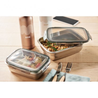 Boîte Repas En Inox Recyclé 850ml LOX Avec Marquages