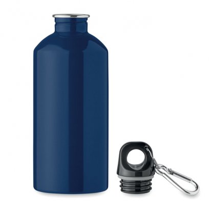 Gourde En Inox Recyclé Avec Mousqueton 500ml REMID MOSS Bleu Marine