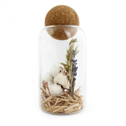 Terrarium De Fleurs Séchées Avec Boule En Liège SPHERA Photo Principale