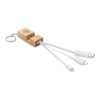 Porte Clés En Bambou 2 En 1 Avec Support Téléphone Et Câble De Chargement CLAUERC Avec Marquage Porte Clés En Bambou 2 En 1 Avec Support Téléphone Et Câble De Chargement CLAUERC Avec Marquage