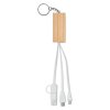Porte Clés En Bambou 2 En 1 Avec Support Téléphone Et Câble De Chargement CLAUERC De Dos Porte Clés En Bambou 2 En 1 Avec Support Téléphone Et Câble De Chargement CLAUERC De Dos