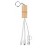 Porte Clés En Bambou 2 En 1 Avec Support Téléphone Et Câble De Chargement CLAUERC Vue De Face Porte Clés En Bambou 2 En 1 Avec Support Téléphone Et Câble De Chargement CLAUERC Vue De Face