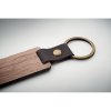 Porte Clés En Bois De Noyer NAWKEY Détail Imitation Cuir Porte Clés En Bois De Noyer NAWKEY Détail Imitation Cuir