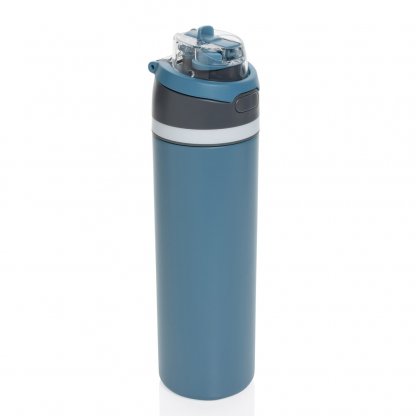 Bouteille Isotherme Avec Paille Et Goulot En Inox Recyclé 700ml OMNI SIP Bleu