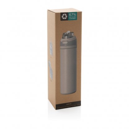 Bouteille Isotherme Avec Paille Et Goulot En Inox Recyclé 700ml OMNI SIP Boite