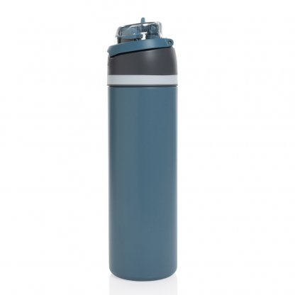 Bouteille Isotherme Avec Paille Et Goulot En Inox Recyclé 700ml OMNI SIP Côté 2