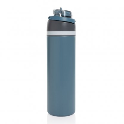 Bouteille Isotherme Avec Paille Et Goulot En Inox Recyclé 700ml OMNI SIP Côté