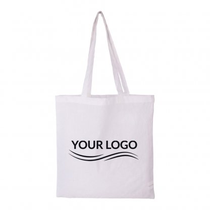 Tote Bag En Coton Recyclé 130g 38x42cm NAGPUR Marquage 1 Couleur