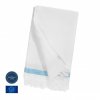 Fouta:serviette En Coton Recyclé Et Polyester SEAQUAL 150g 100x180cm SEACHIC Turquoise Ouvert Fouta:serviette En Coton Recyclé Et Polyester SEAQUAL 150g 100x180cm SEACHIC Turquoise Ouvert