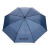 Parapluie Pliable Automatique Avec Mousqueton En PET Recyclé Ø108cm YARA Bleu Marine Avec Marquage Parapluie Pliable Automatique Avec Mousqueton En PET Recyclé Ø108cm YARA Bleu Marine Avec Marquage