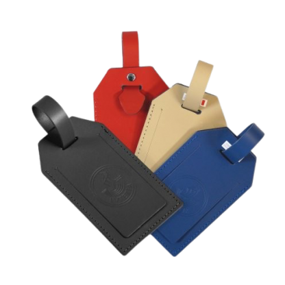 Porte étiquette Pour Bagages En Cuir Recyclé MILOU Photo Principale