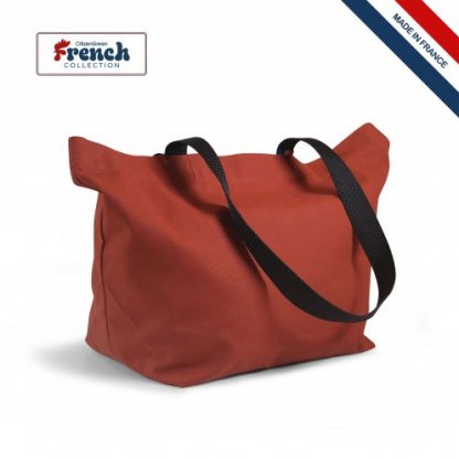 Sac Cabas En Coton 220g 50x32x20cm AZALEE Rouge