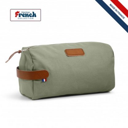 Trousse De Voyage En Coton Bio 360g 26x11x10cm FISEL Vert