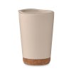 Gobelet Double Paroi Avec Base En Liège 300ml CO Beige