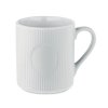 Mug En Céramique Strié 340ml RIBMUG Blanc